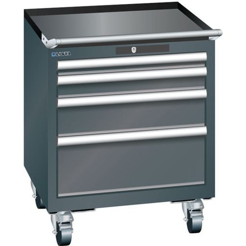 Armoire Noir 564x572x723 Avec 4 Tir. 75kg _ 78.489.060