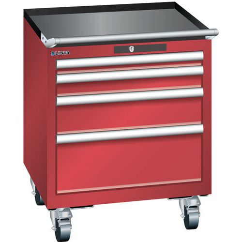 Armoire Rouge 564x572x723 Avec 4 Tir. 75kg _ 78.489.070