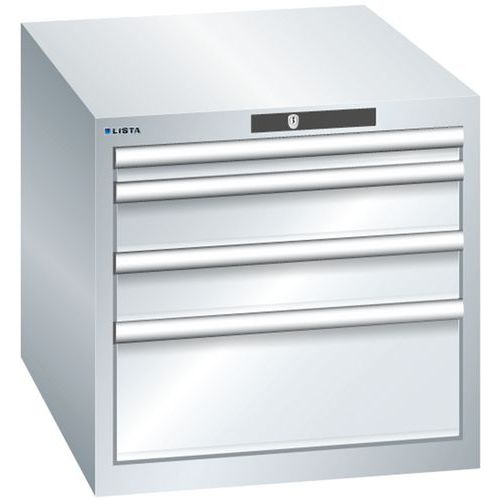 Armoire Gris Clair 564x725x533 Avec 4 Tir. 75kg _ 15.009.020