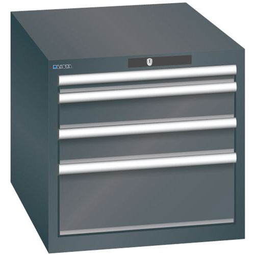 Armoire Noir 564x725x533 Avec 4 Tir. 75kg _ 15.009.060