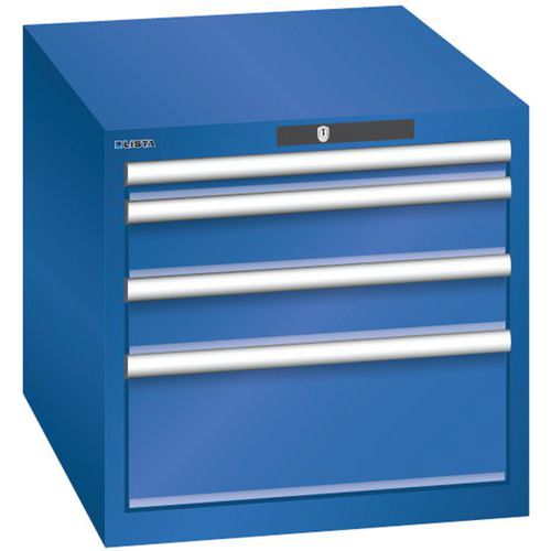 Armoire Bleu Sécu. 564x725x533 Avec 4 Tir. 75kg _ 15.009.100