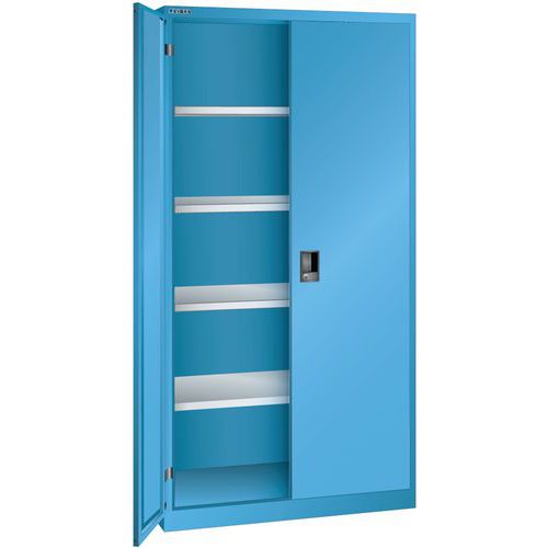 Armoire Bleu Clair 1000x580x1950 Avec 4 Rayons Amo.