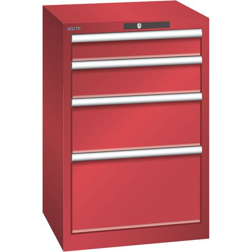 Armoire Rouge 564x572x850 Avec 4 Tir. 75kg _ 79.380.070