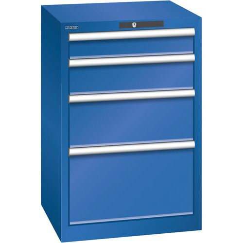 Armoire Bleu Sécu. 564x572x850 Avec 4 Tir. 75kg _ 79.380.100