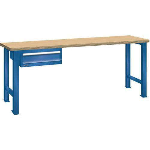 Établis Bleu Gent. 1500x750x840 Cap. 600kg Et 1 Tir. 75kg