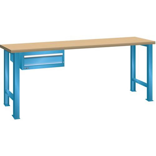 Établis Bleu Clair 1500x750x890 Cap. 600kg Et 1 Tir. 75kg
