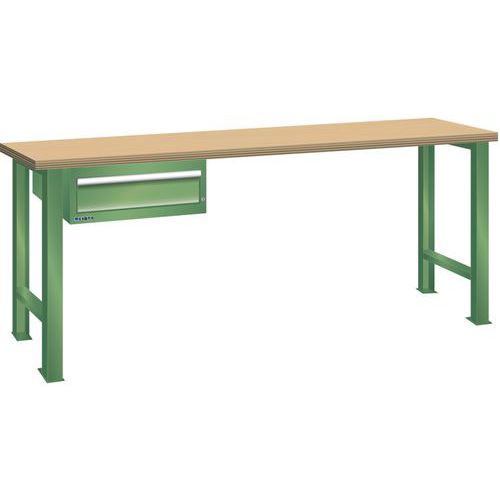Établis Vert 1500x750x890 Cap. 600kg Et 1 Tir. 75kg