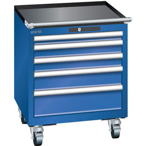 Armoire Bleu Sécu. 564x572x723 Avec 5 Tir. 75kg _ 78.491.100