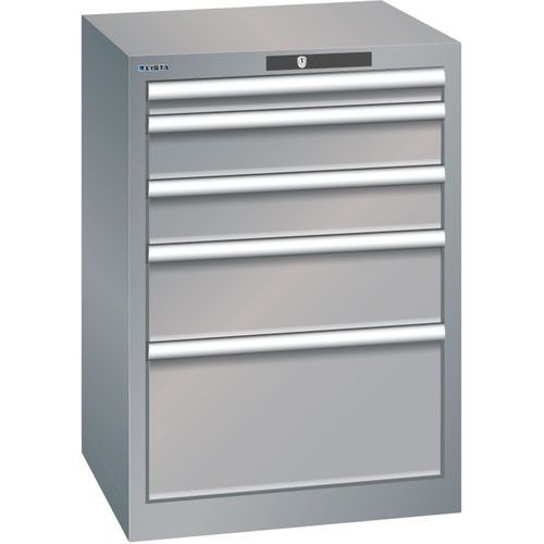 Armoire Gris Pigeon 564x572x800 Avec 5 Tir. 75kg
