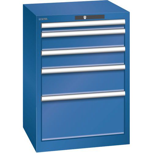 Armoire Bleu Gent. 564x572x800 Avec 5 Tir. 75kg _ 78.882.090