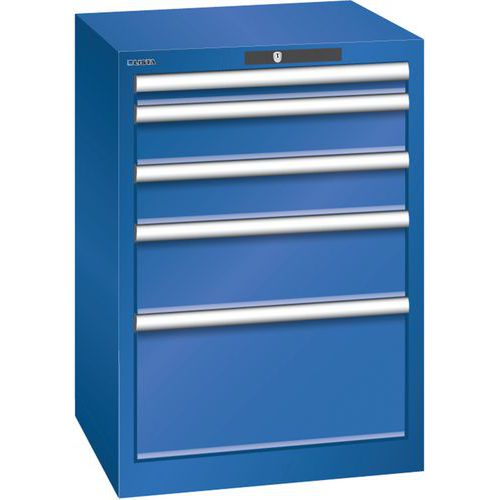 Armoire Bleu Sécu. 564x572x800 Avec 5 Tir. 75kg _ 78.882.100
