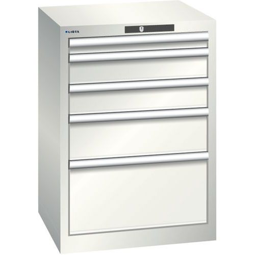 Armoire Blanc Gris 564x572x800 Avec 5 Tir. 75kg _ 78.882.180