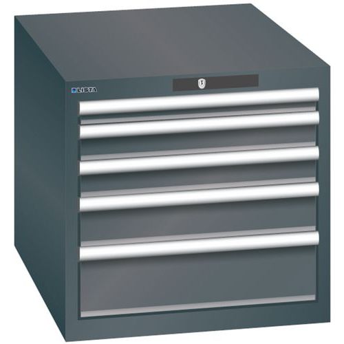 Armoire Noir 564x725x533 Avec 5 Tir. 75kg _ 78.511.060