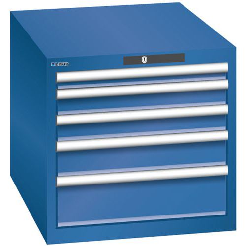 Armoire Bleu Gent. 564x725x533 Avec 5 Tir. 75kg _ 78.511.090