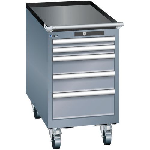 Armoires à Tiroirs Gris 411x725x723 Avec 5 Tiroirs 75kg