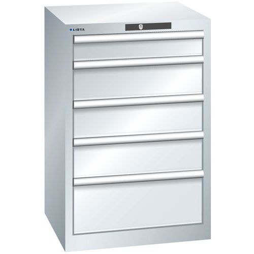 Armoire Gris Clair 564x572x850 Avec 5 Tir. 75kg _ 14.256.020