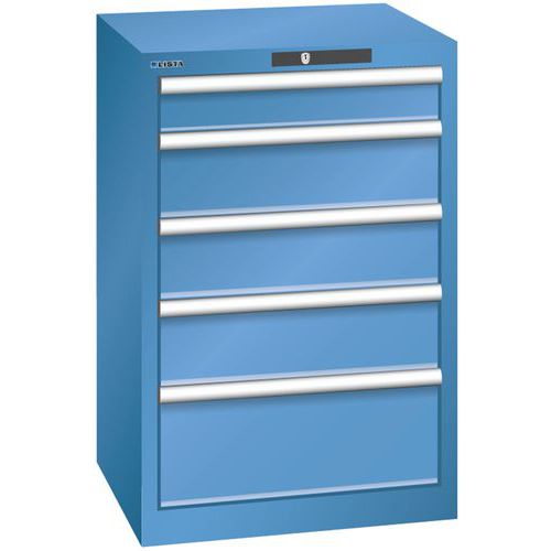Armoire Bleu Cap. 564x572x850 Avec 5 Tir. 75kg _ 14.256.040