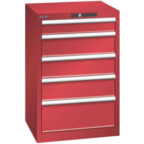 Armoire Rouge 564x572x850 Avec 5 Tir. 75kg _ 14.256.070