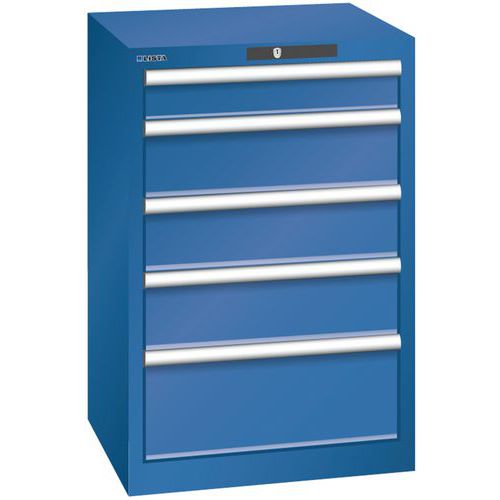 Armoire Bleu Gent. 564x572x850 Avec 5 Tir. 75kg _ 14.256.090
