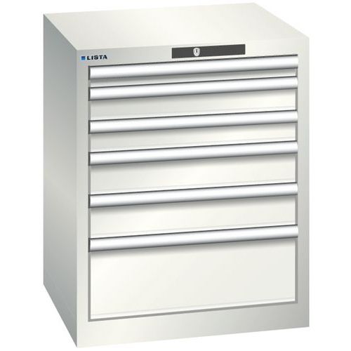 Armoire Blanc Gris 564x572x700 Avec 6 Tir. 75kg _ 78.486.180