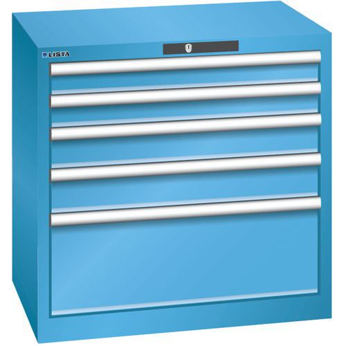 Armoire Bleu Clair 717x572x700 Avec 5 Tir. 75kg _ 78.560.010