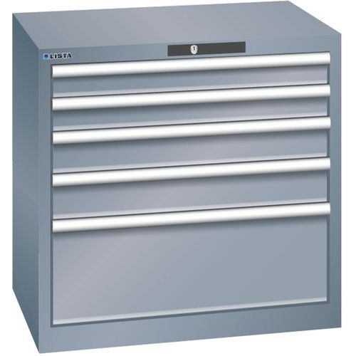 Armoires à Tiroirs Gris 717x572x700 Avec 5 Tiroirs 75kg