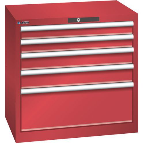 Armoire Rouge 717x572x700 Avec 5 Tir. 75kg _ 78.560.070