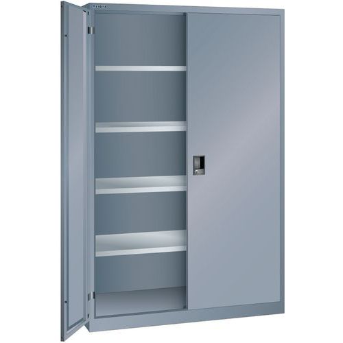 Armoire Gris 1250x400x1950 Avec 4 Rayons Amo. _ 60.420.050