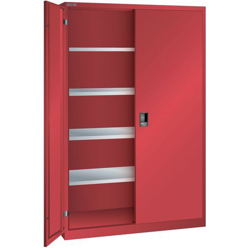 Armoire Rouge 1250x400x1950 Avec 4 Rayons Amo. _ 60.420.070
