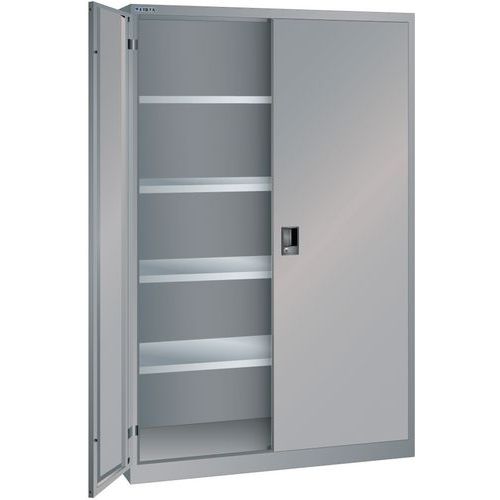 Armoire Gris Pigeon 1250x400x1950 Avec 4 Rayons Amo.