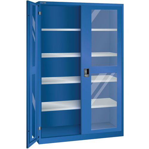 Armoire Bleu Sécu. 1250x400x1950 Avec 4 Rayons Amo.