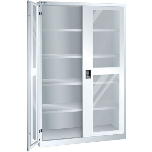 Armoire Blanc Pur 1250x400x1950 Avec 4 Rayons Amo.