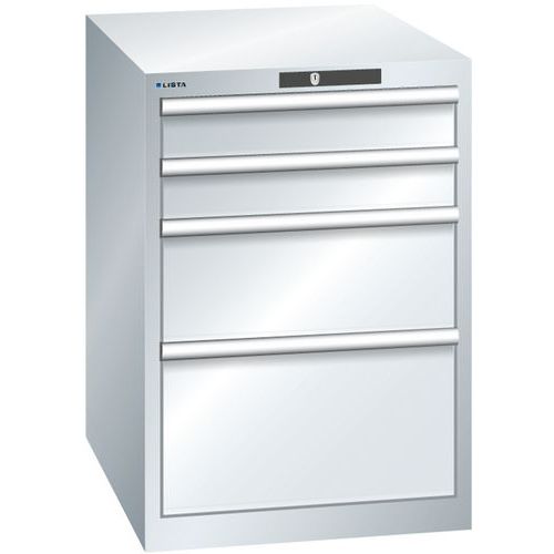 Armoire Gris Clair 564x725x800 Avec 4 Tir. 75kg _ 14.371.020