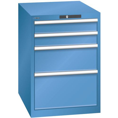 Armoire Bleu Cap. 564x725x800 Avec 4 Tir. 75kg _ 14.371.040