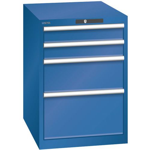 Armoire Bleu Gent. 564x725x800 Avec 4 Tir. 75kg _ 14.371.090