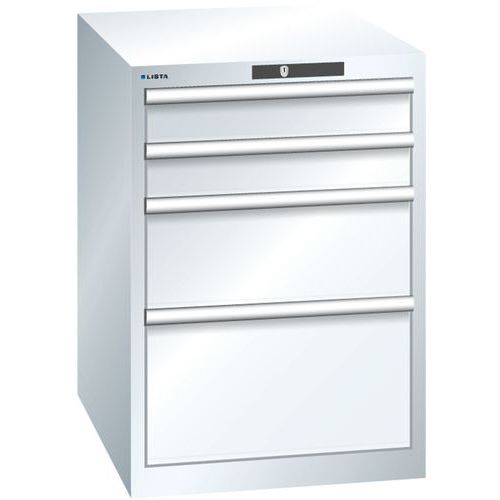 Armoire Blanc Pur 564x725x800 Avec 4 Tir. 75kg _ 14.371.110