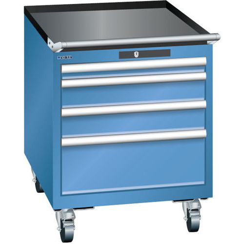 Armoire Bleu Cap. 564x725x723 Avec 4 Tir. 75kg _ 14.281.040