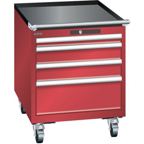 Armoire Rouge 564x725x723 Avec 4 Tir. 75kg _ 14.281.070