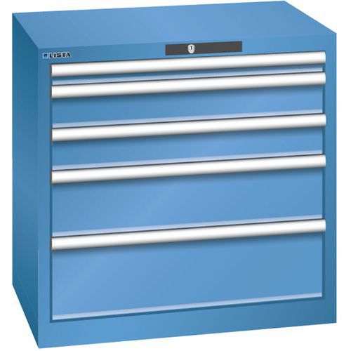 Armoire Bleu Cap. 717x572x700 Avec 5 Tir. 75kg _ 78.556.040