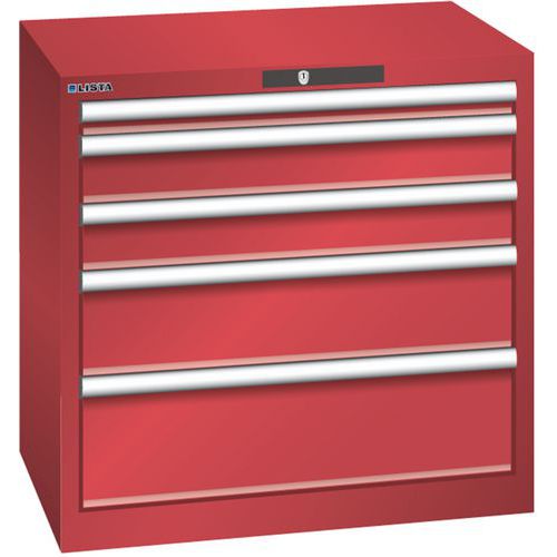 Armoire Rouge 717x572x700 Avec 5 Tir. 75kg _ 78.556.070
