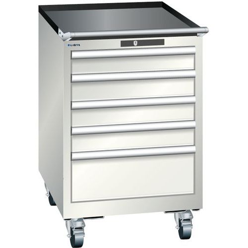 Armoire Blanc Gris 564x572x890 Avec 5 Tir. 75kg _ 14.249.180