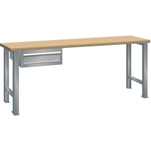 Établis Gris Pigeon 2000x750x840 Cap. 360kg Et 1 Tir. 75kg