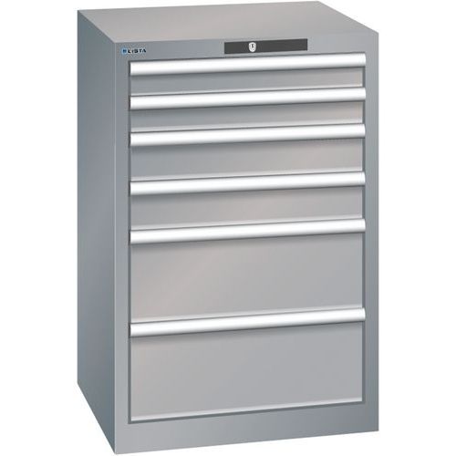 Armoire Gris Pigeon 564x572x850 Avec 6 Tir. 75kg