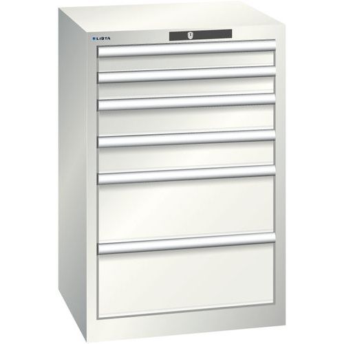 Armoire Blanc Gris 564x572x850 Avec 6 Tir. 75kg _ 14.258.180