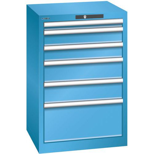 Armoire Bleu Clair 564x572x850 Avec 6 Tir. 75kg _ 78.953.010