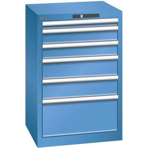 Armoire Bleu Cap. 564x572x850 Avec 6 Tir. 75kg _ 78.953.040