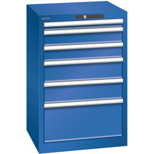 Armoire Bleu Sécu. 564x572x850 Avec 6 Tir. 75kg _ 78.953.100