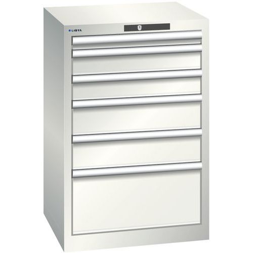 Armoire Blanc Gris 564x572x850 Avec 6 Tir. 75kg _ 78.953.180