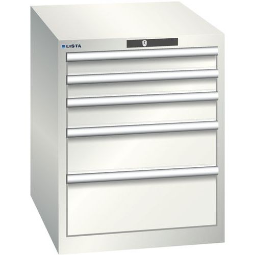 Armoire Blanc Gris 564x725x700 Avec 5 Tir. 75kg _ 78.518.180