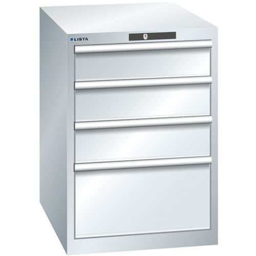 Armoire Gris Clair 564x725x850 Avec 4 Tir. 75kg _ 78.525.020